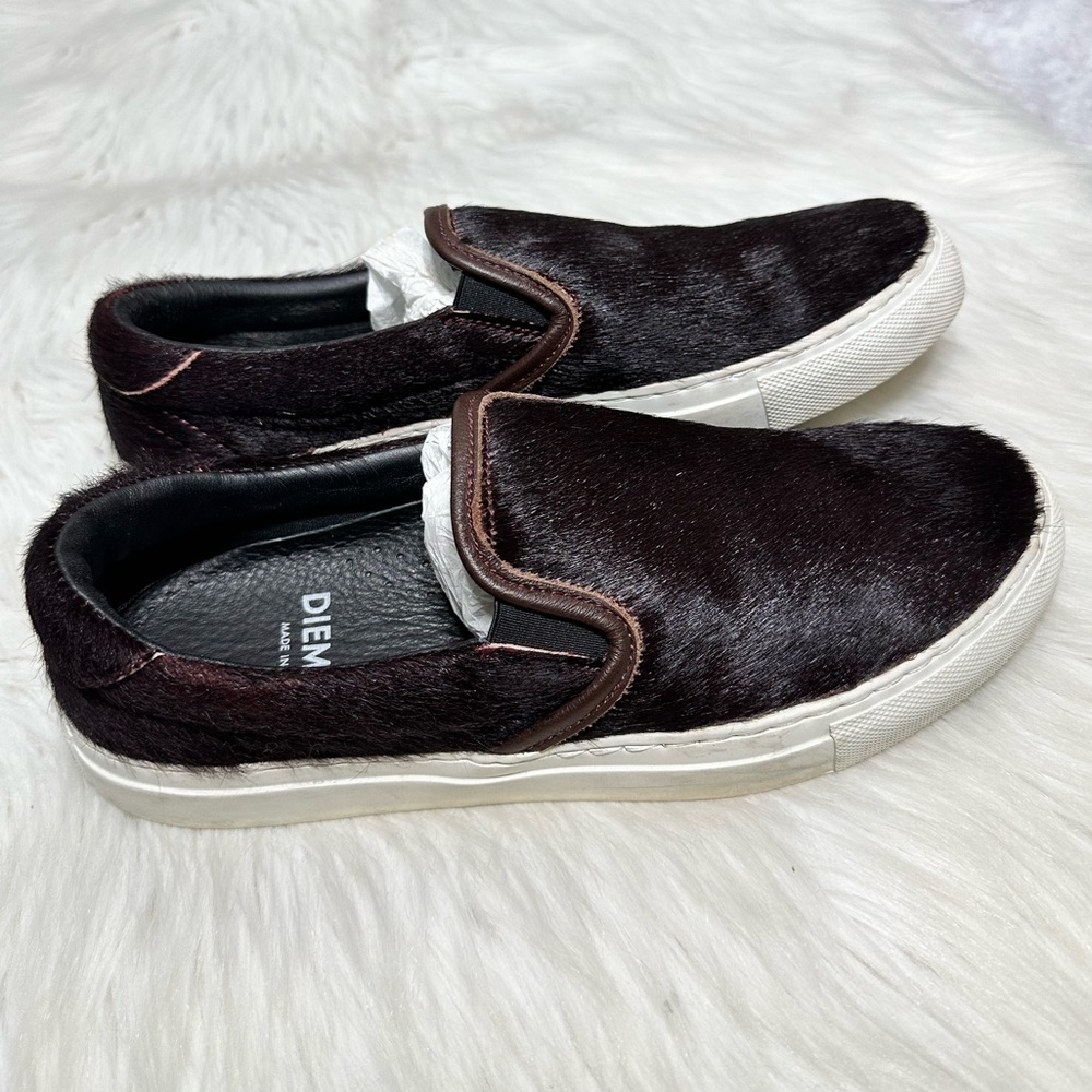 Diemme Women's Dark Brown Slip-On Sneakers